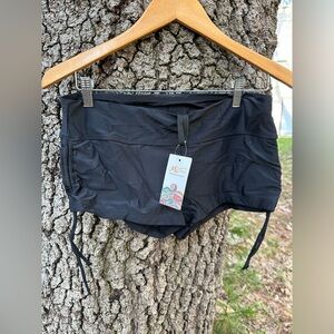 Micosuza Women’s Black Bikini Swim Shorts